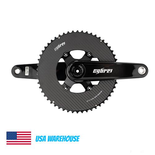 CYBREI Carbon Crankset - Alloy or Carbon Spider w/ EVO or METARBON Chainrings - US Warehouse Clearance