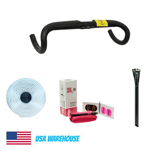 EXS R175 Road Handlebar + Voicevelo VFV Deep-V Seatpost - US Warehouse Clearance