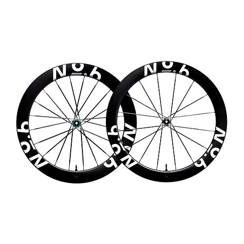 NO.6 58/65 Superlight Aero+ Carbon Spoke Disc Brake Wheelset
