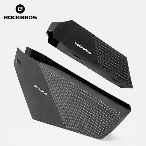 ROCKBROS Bicycle Tube Bag Ultralight Waterproof Bag Pack 3D PP Support Hard Shell Bag Bike Frame Bag Set Road Bike Accessories