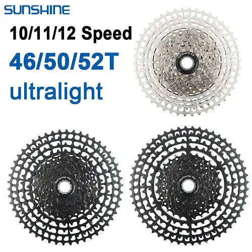 SUNSHINE SZ Ultralight MTB Cassette 11S 12S 10S Mountain Bike K7 11V Bicycle Flywheel Alloy 12 Speed HG for Shimano M4100 5100