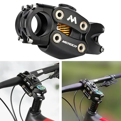 Aluminum Alloy Bicycle Stem Adjustable Bicycle Short Handlebar Stem 90mm Cycling Stem for Most Bicycle/Road Bike/MTB/BMX Cycling