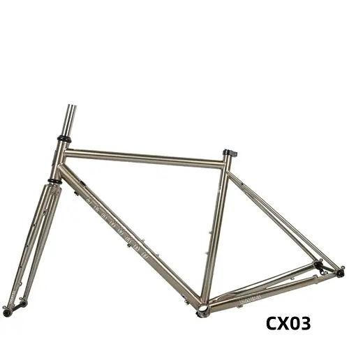SEABOARD Road Bike Frame Set Thru Axle Gravel Bike Framework Chromolybdenum steel Off-road 142mm Flat Disc Brake 700Cx42C