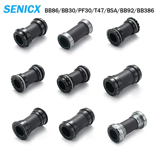 SENICX Bicycle Bottom Bracket BSA BB30 BB386 T47 PF30 BB92 BB86 Thread Kit Road MTB Bike CRANK 68/73 for Axis 24 and 29mm DUB 