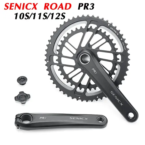 SENICX Road Bike 2x10 /11/12 Speed Crank Chainring WHEEL 50-34T 53-39T 36-52T 30-46T Double Chainring Road Bicycle Crankset