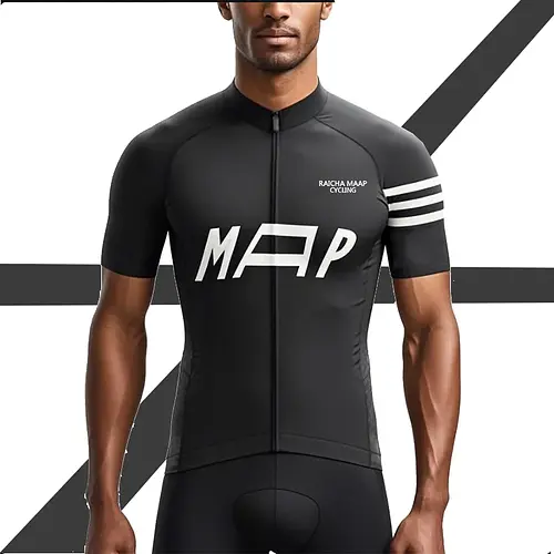RAICHA MAAP Bicycle Cycling Jersey Summer Short Sleeve Cycling Jersey Mountain Road Bike Cycling Tops Quick Dry Bicycle Shirt