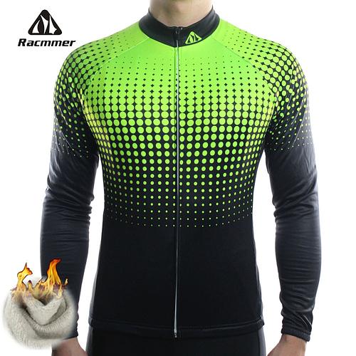 Racmmer Winter 2020 Long Pro Thermal Fleece Cycling Jersey Men Clothing Bicycle Maillot Equipacion Ciclismo Bike Clothes #ZR 14 bike clothes equipacion ciclismothermal fleece