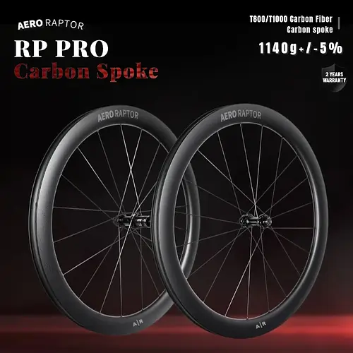 AERORAPTOR ULTRA 23L 3.5mm Carbon Spoke Road Wheel 23mm Inter 54T Ratchet Disc 20h TPI Ceramic Bearings Bicycle Wheelset 1140g