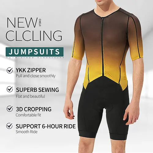 Cheji Men's Riding Tights Jumpsuit Cycling Clothing Quick Drying High Quality Jersey Summer Cycling Pants Equipment Sports New 