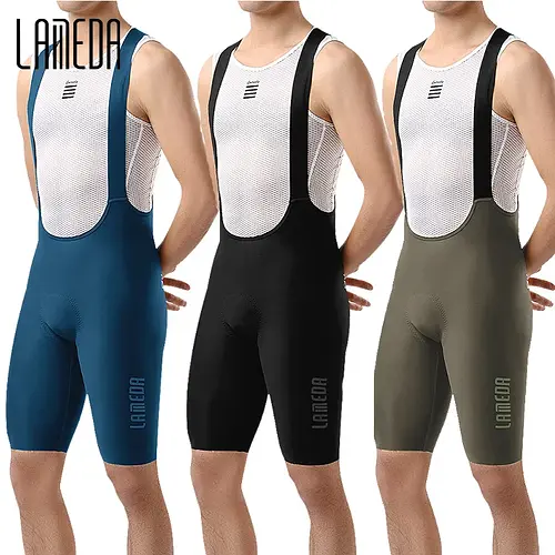 LAMEDA Professional Cycling Bibs Men Breathable Summer Bicycle Shorts Pants Padding MTB Bike Shorts for Men MTB Cycling Clothing