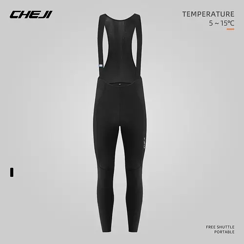 Cheji Men's Winter Fleece Bib Pants