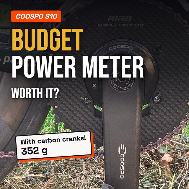 Coospo S10 tested: a budget spider power meter on a carbon crankset