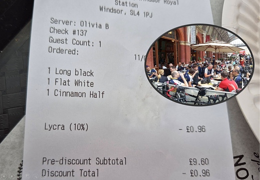 "Crying little babies": Backlash after Telegraph claims café’s 'Lycra discount' has left Windsor "overrun" with cyclists