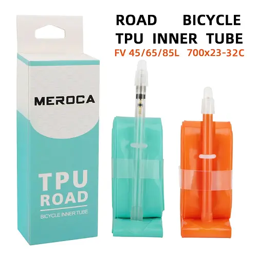 MEROCA Road Bike TPU Inner Tube 700x23-32C FV 45L/65L/80L Ultra-light Road Bicycle Inner Tube