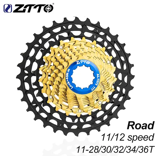 ZTTO Ultraight 11 12 Speed Road Bike Cassette 11s 12s 11-28/30/32/34/36T ULT Sprocket 11s 34T Gold Flywheel 11V 12V Gravel K7 HG