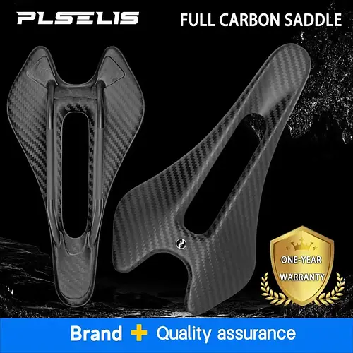 Plselis Lightweight High-Strength Carbon Fiber Road Bicycle Saddle 56g Hollow Breathable Ergonomic Seat Cushion3005