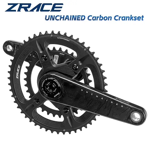 ZRACE UNCHAINED Crankset Carbon Fiber Lightweight Modular Structure Suitable for ROAD Gravel