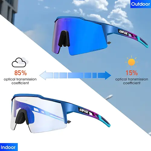 KAPVOE Photochromic Cycling Sunglasses Men MTB Cycling Glasse Women Road Bicycle Glasses UV400 Outdoor Bicycle Sunglasses