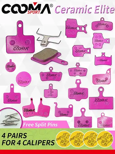 4 Pairs 8 PCS Ceramic Bicycle Brake Pads for SRAM Avid Shimano Magura Hayes Formula Hope ZOOM JAK Bike Caliper
