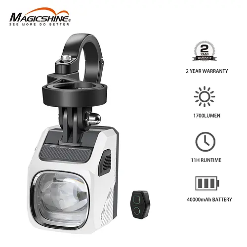 Magicshine EVO1700/1100 Bike Lights With Cut-off Line Beam,USB-C Rechargeable Bike Headlight, IPX 6 Waterproof Bike Front Light