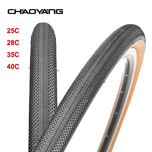 Chaoyang ARISUN bicycle tire 700C 700x25/28/35/40C road bike tires 60TPI anti puncture gravel cycling tyre wire type yellow edge 