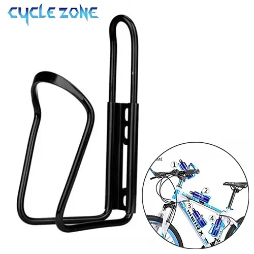 Aluminum Alloy Bicycle Bottle Holder Cycling Bicycle Drink Water Bottle Rack Holder Mount for Mountain Folding Bike Cage