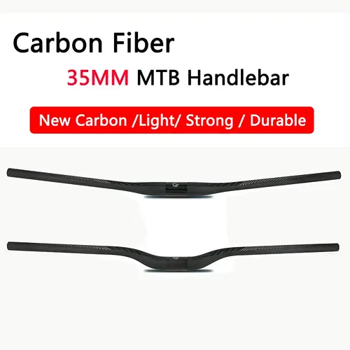 Newest Down Hill Bike 3K Matt Full Carbon Fibre Handlebar Downhill Mountain Bicycle Rise Flat Handlebar boost 35mm*720-800mm