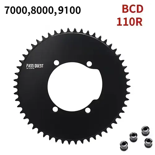Pass Quest 110BCD Chainring 46T 48T 50T 52T 54 56 58T 60T 110 bcd Road Bike chainwheel for Shimano 105 R7000 R8000 ULTEGRA R9100