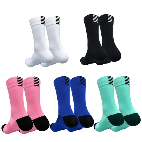 Jing Professional Cycling Socks Tube Men's and Women's Outdoor Sports Quick-Drying Four Seasons Bicycle Socks Running Socks