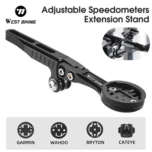 WEST BIKING Bike Speedometer Bracket Lightweight Integrated Bike Computer Extension Stand For Wahoo Bryyton Bicycle Accessories