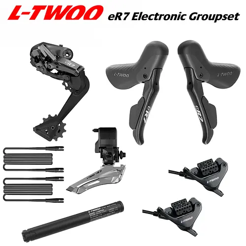 LTWOO NEW eR7 2x12s / 2x11s Electronic Groupset, Road Electronic Groupset, Replaceable battery, APP programming