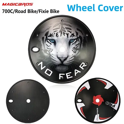 MAGICBROS 700C Single Speed Fixie Bicycle Wheel Cover Unisex Road Bike 40MM 50MM 60MM 90MM Fixed Gear Bike Closed Wheel Cover