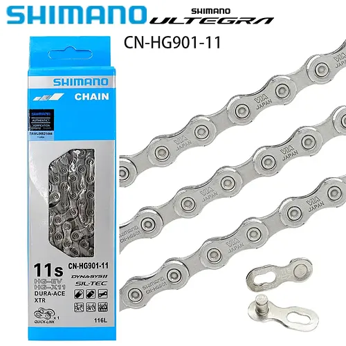 11 Speed Road Bike Chain HG901 Super Narrow Hollow HYPERGLIDE - SIL-TEC ULTEGRA HG E-bike Chain Original Bicycle Parts 