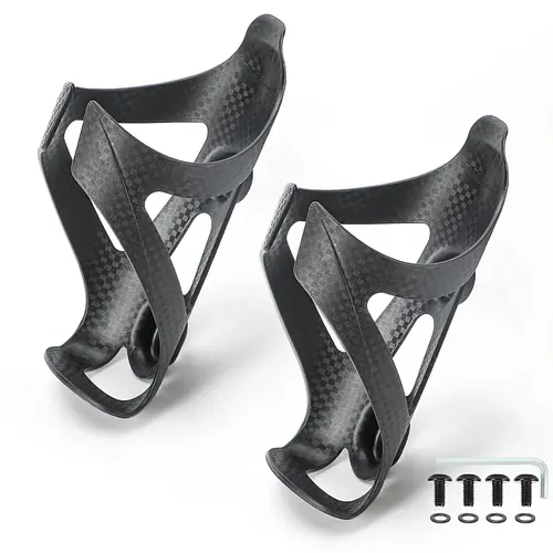 HUALONG Bike Water Bottle Holder Nylon Add Carbon Fiber Water Bottle Cage Road MTB Gravel Bikes Bicycle Water Bottl Drink Cup Ho