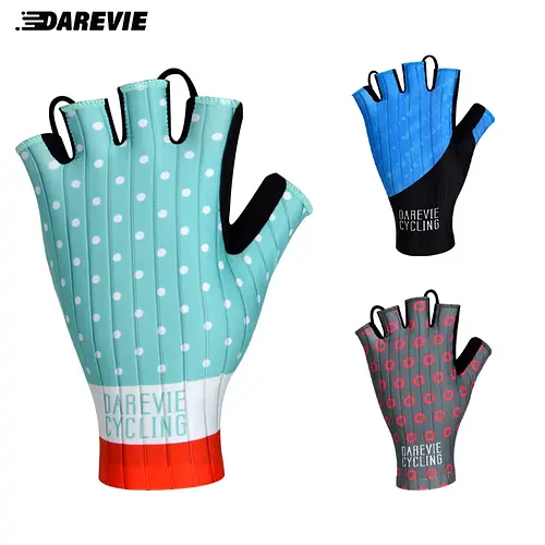 DAREVIE AERO Cycling Gloves High Speed Light Soft Breathable Cool Dry Half Finger Cycling Glove Anti Slip Bike Gloves MTB Road
