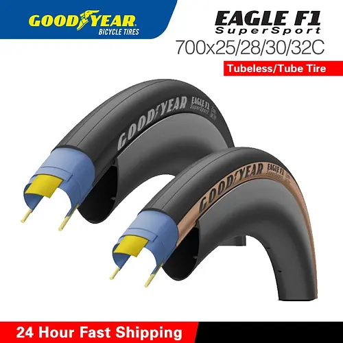 Goodyear Eagle F1 700x28c tire/700x32c tires Tubeless Road Bike Tire Goodyear Supersport Clincher Foldable Cycling Tire Parts
