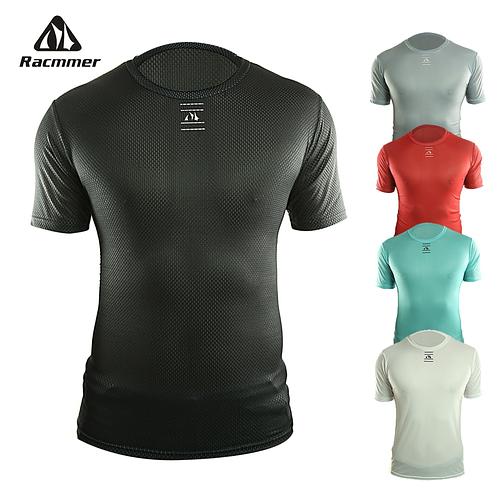 Racmmer Pro 2020 Bike Cool Mesh Superlight Cycling Base Layers Bicycle Short Sleeve Shirt Highly Breathbale Underwear Jersey cycling base layer mesh base layerbase layer cycling