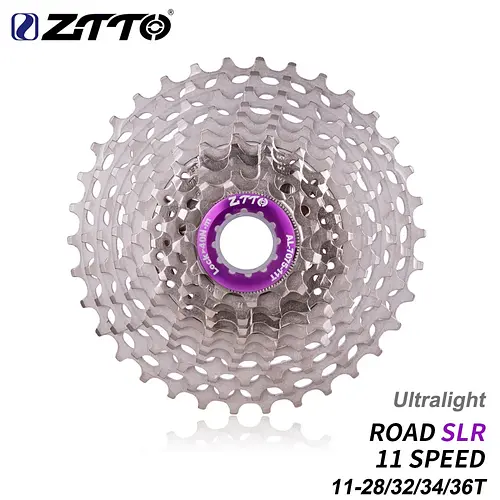 ZTTO Ultralight Road Bike Cassette 11 Speed SLR2 Cassette 11S 11-28T 11-36T Freewheel 11-32/34T 11V K7 CNC Gravel Bike HG System