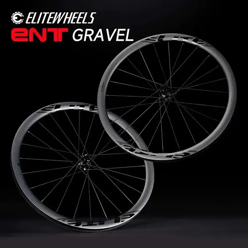 ELITEWHEELS 700C ENT GRAVEL Carbon Wheelset Disc Brake Cyclocross Tubeless Ready Wheels Center Lock Or 6 Bolt Lock Hub 35x34 Rim