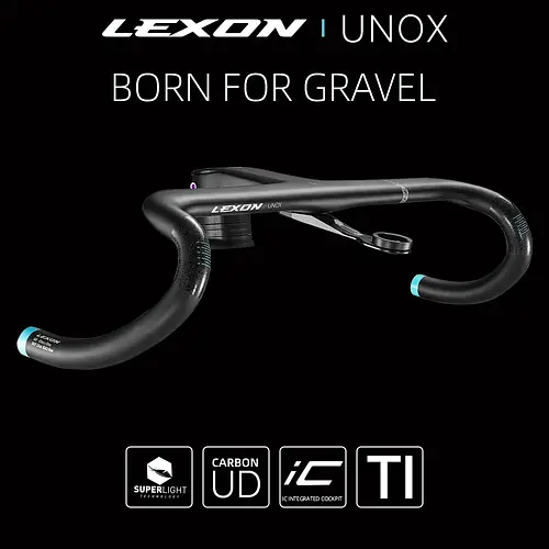 LEXON Carbon Gravel Integrated Handlebars Full Inner Cable Road Handlebars Gravel Integrated Cockpit Stem Racing Cycling Part