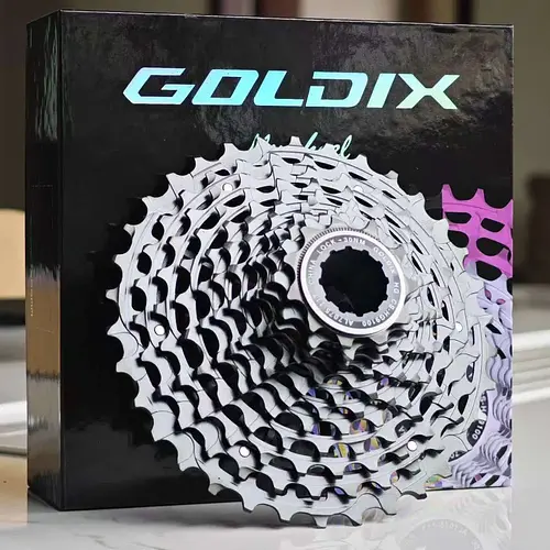 GOLDIX Compatible 11-12 Speed Cassette, All-Steel Ultra Lightweight Bicycle Flywheel for Shimano Road Bike / Gravel Bike