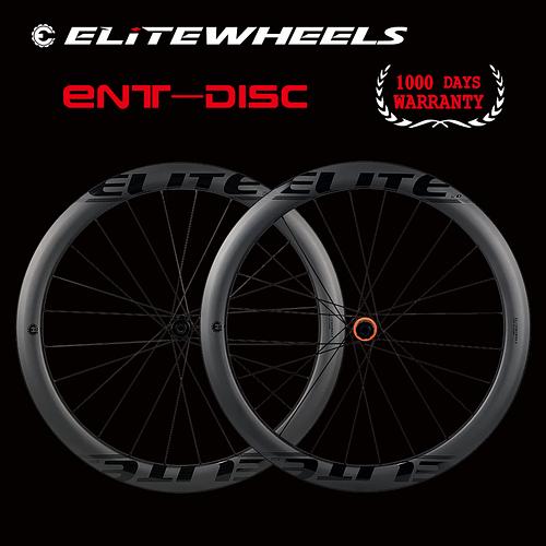 ELITEWHEELS Carbon Wheels Disc Brake 700c Road Bike Wheelset ENT UCI Quality Carbon Rim Center Lock Or 6-blot Bock Road Cycling