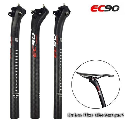 Full Carbon Fiber Bicycle Seat Post Durable Mountain Road Bike Post Tube Cycling Parts For Mtb Seatpost 350/400 27.2/30.8/31.6mm - Bicycle Seat Post
