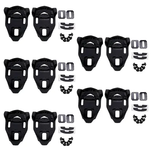 5X Bike Cleat Set Black Road Bike Cycling Pedal Cleat Lock Anti-Skid Road Bike Cleat For Time Iclic/X-Presso Pedal  