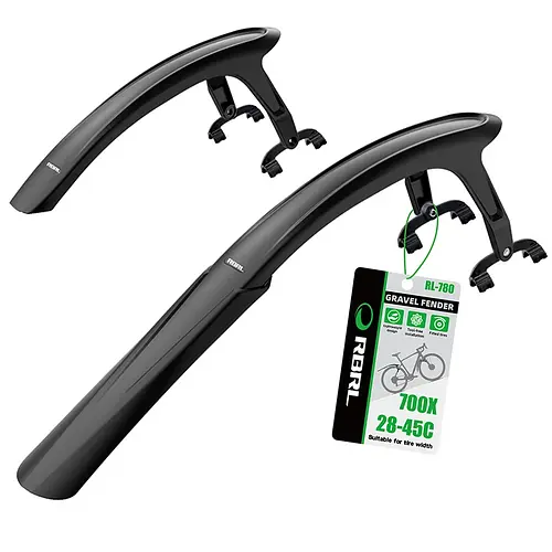 RBRL Bicycle Mudguard 700c Road Bike Fender Quick Release Gravel Bike Mudguard Strong PP Mud Proof for Bicycle Accessories