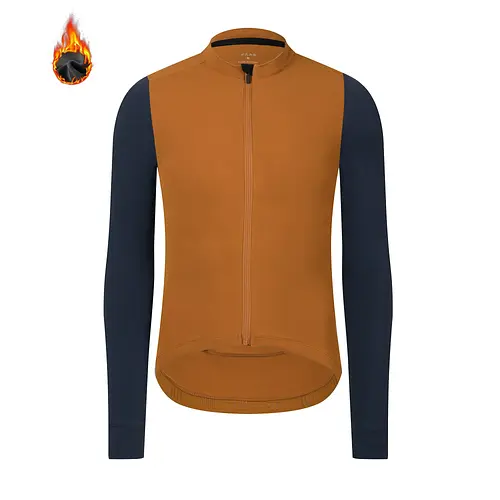 Rsantce 2024 Winter Thermal Fleece Cycling Jersey Top MTB Bike Outdoor Men's Bicycle Clothing Long Sleeve Shirt Uniform