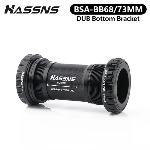 HASSNS Central Movement Bicycle Bottom Bracket Mtb Hollowtech Central Movement Mountain Bike Ceramics BB For Integrated Crankset