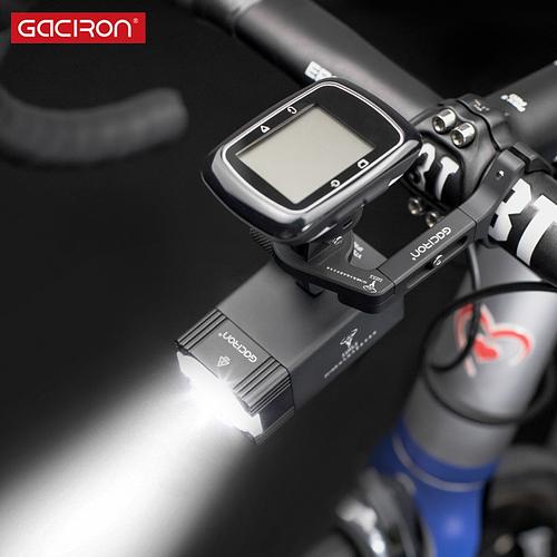 Gaciron 500 800 Lumen Intelligent Headlight Bicycle Front Light Bike Computer GoPro Mount Holder Remote line switch Flashlight Bicycle Light   