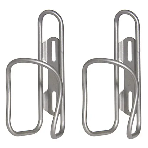 1X Bicycle Kettle Rack Titanium Alloy Hollow Riding Water Bottle Cage Holder With Screws Style A