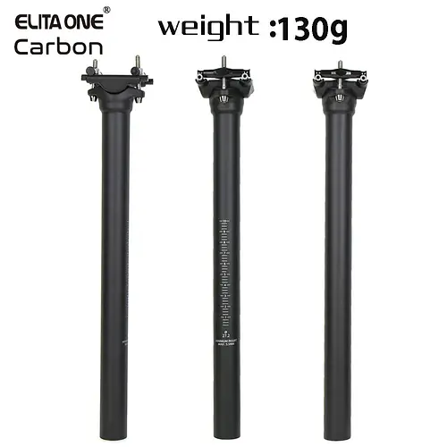 ELITA ONE Carbon Seat Post 27.2/30.9/31.6mm MTB/Road Biike Carbon Fiber Seatpost Titanium Screws Light 130g Seat Tube